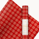 Christmas Red Check Plaid Gift Wrap 3m - Pure Apotheca