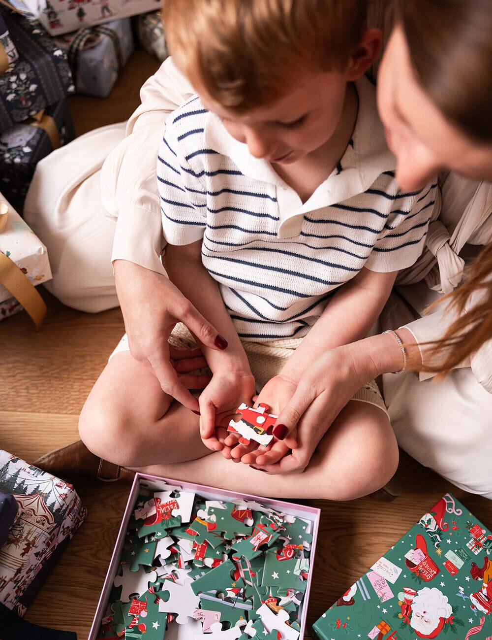 Christmas Santas 100pc Puzzle - Pure Apotheca
