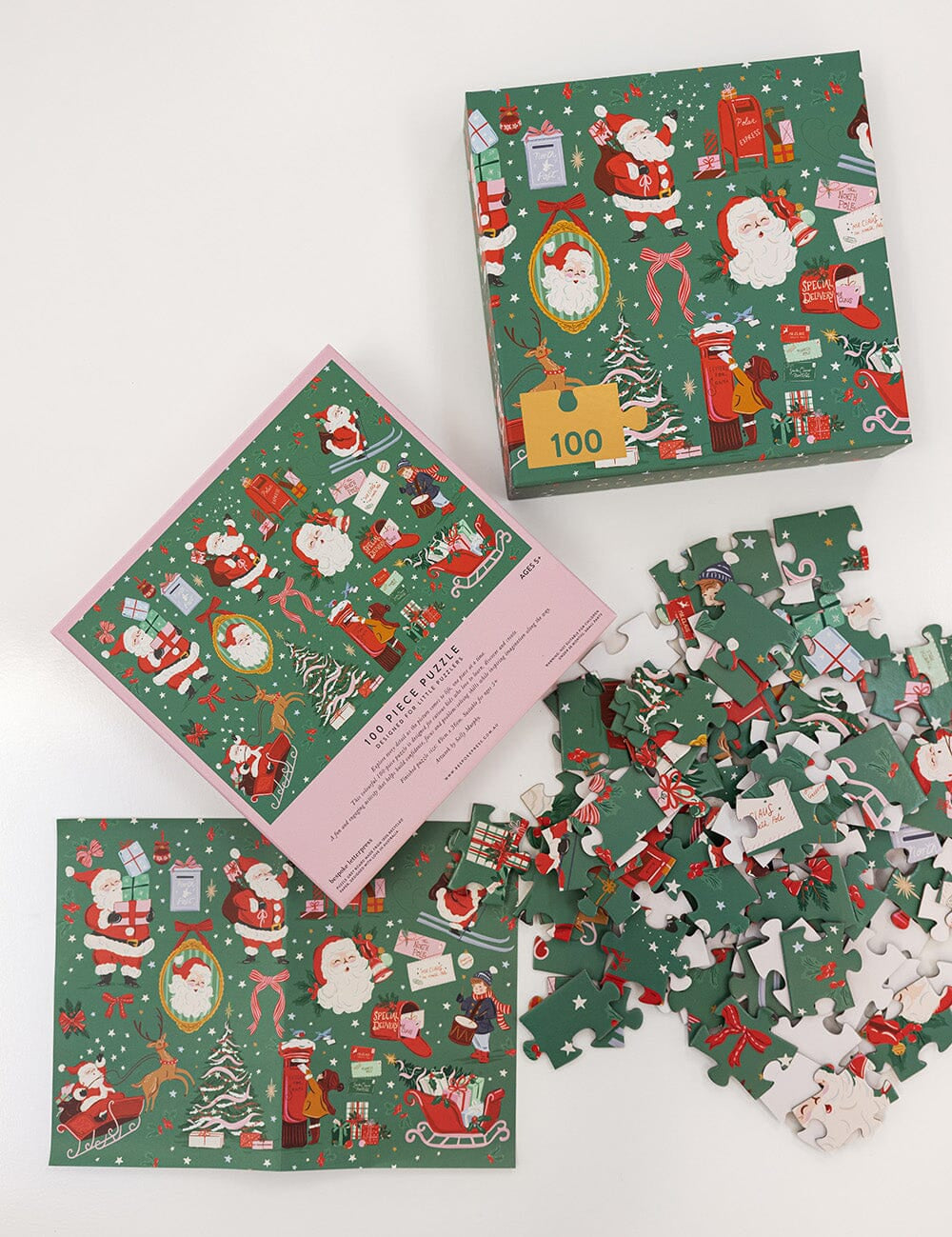 Christmas Santas 100pc Puzzle - Pure Apotheca