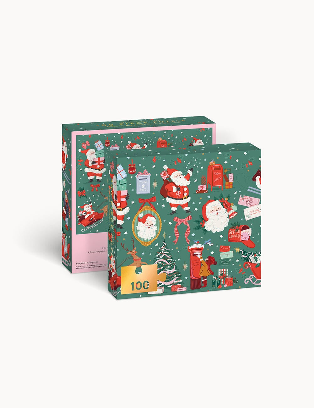 Christmas Santas 100pc Puzzle - Pure Apotheca