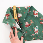 Christmas Santas Linen Teatowel - Pure Apotheca