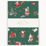 Christmas Santas Linen Teatowel - Pure Apotheca