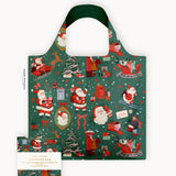Christmas Santas Reusable Shopping Bag - Pure Apotheca