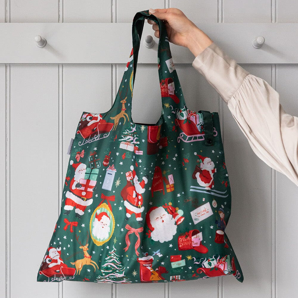 Christmas Santas Reusable Shopping Bag - Pure Apotheca