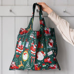 Christmas Santas Reusable Shopping Bag - Pure Apotheca