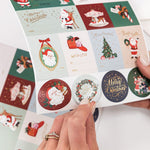 Christmas Santas Sticker Sheets 45pk - Pure Apotheca