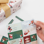 Christmas Santas Sticker Sheets 45pk - Pure Apotheca