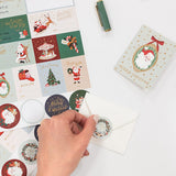Christmas Santas Sticker Sheets 45pk - Pure Apotheca