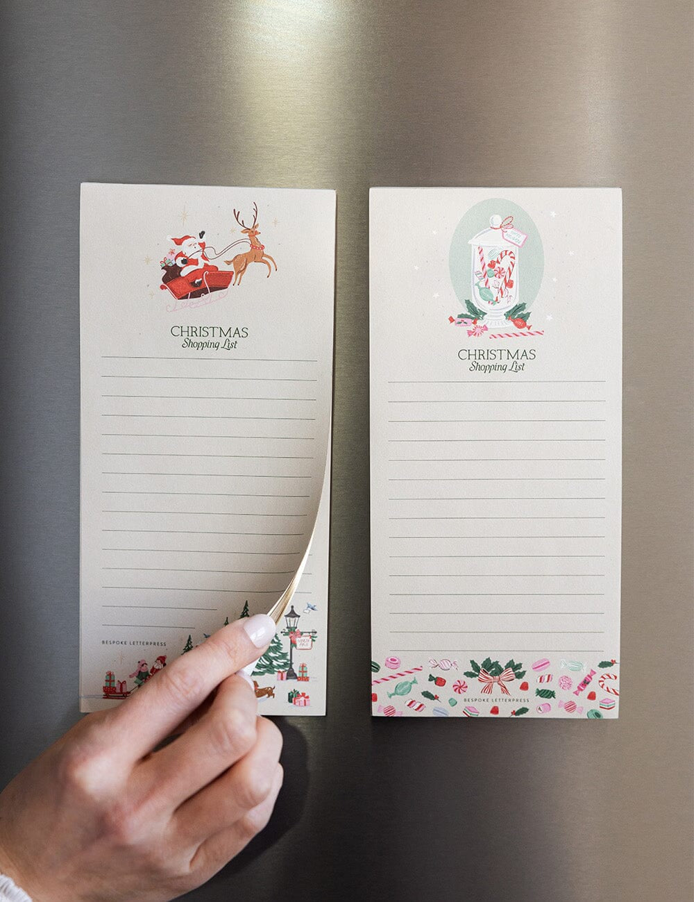 Christmas Sleigh Shopping List Notepad - Pure Apotheca