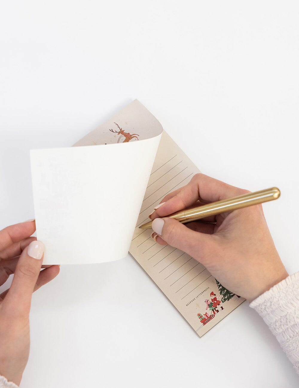 Christmas Sleigh Shopping List Notepad - Pure Apotheca
