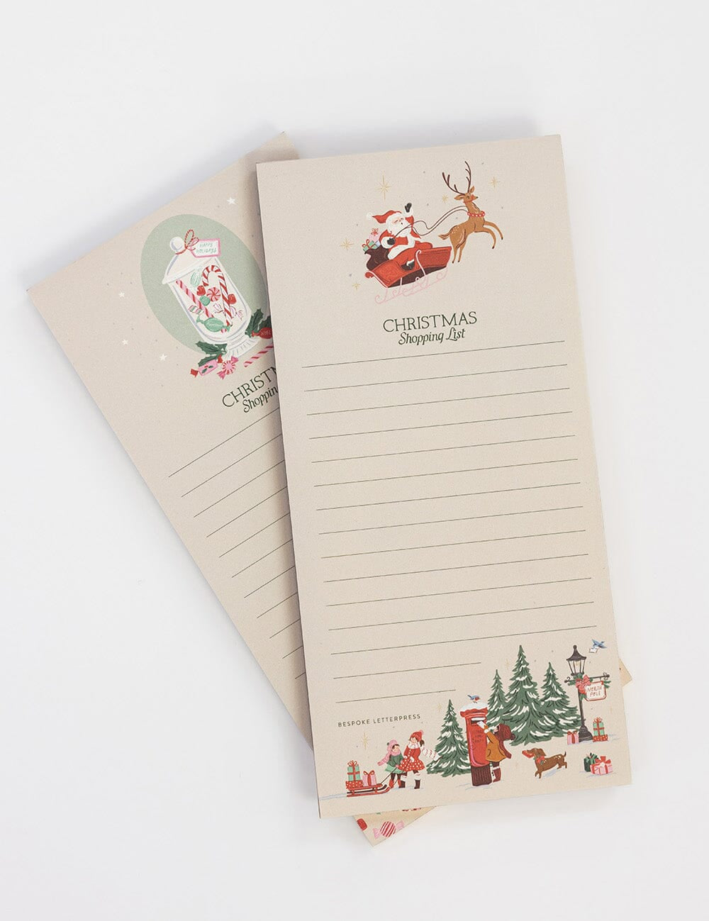 Christmas Sleigh Shopping List Notepad - Pure Apotheca