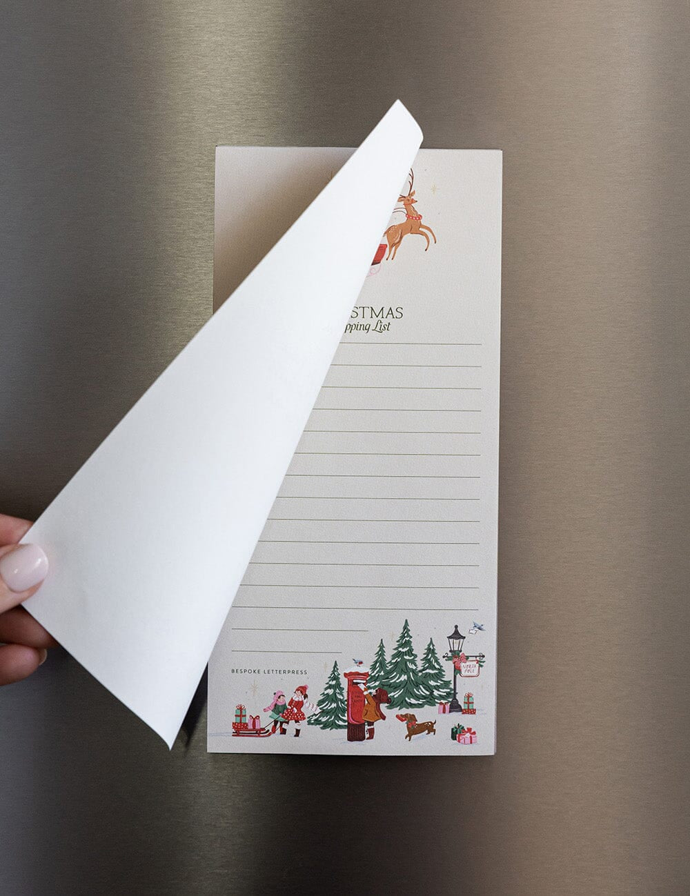 Christmas Sleigh Shopping List Notepad - Pure Apotheca