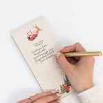 Christmas Sleigh Shopping List Notepad - Pure Apotheca