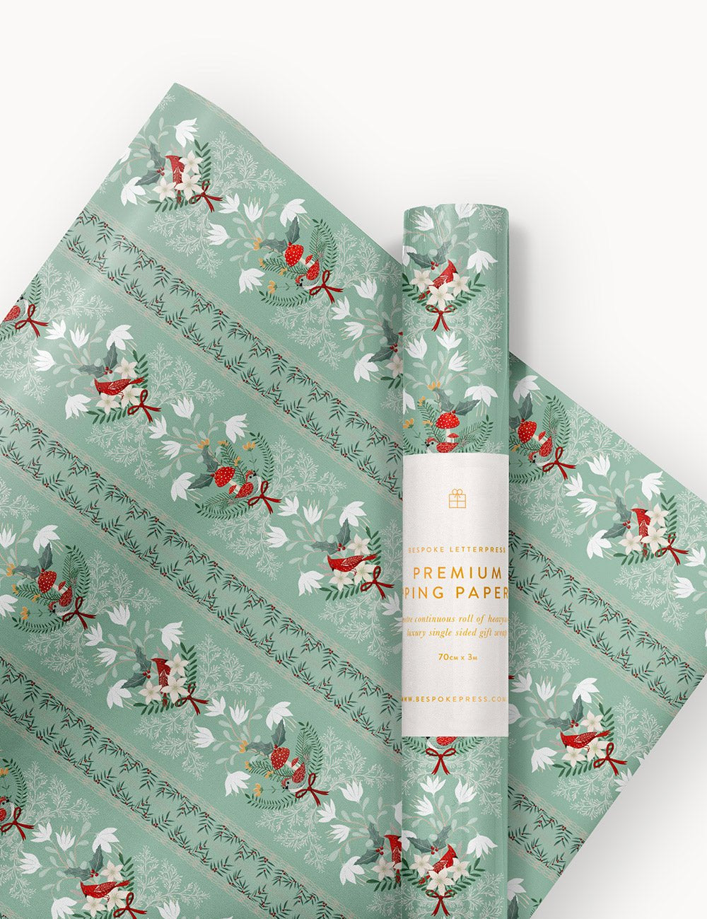 Christmas Songbirds Gift Wrap 3m - Pure Apotheca