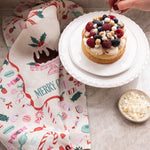 Christmas Treats Linen Teatowel - Pure Apotheca