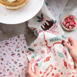 Christmas Treats Linen Teatowel - Pure Apotheca