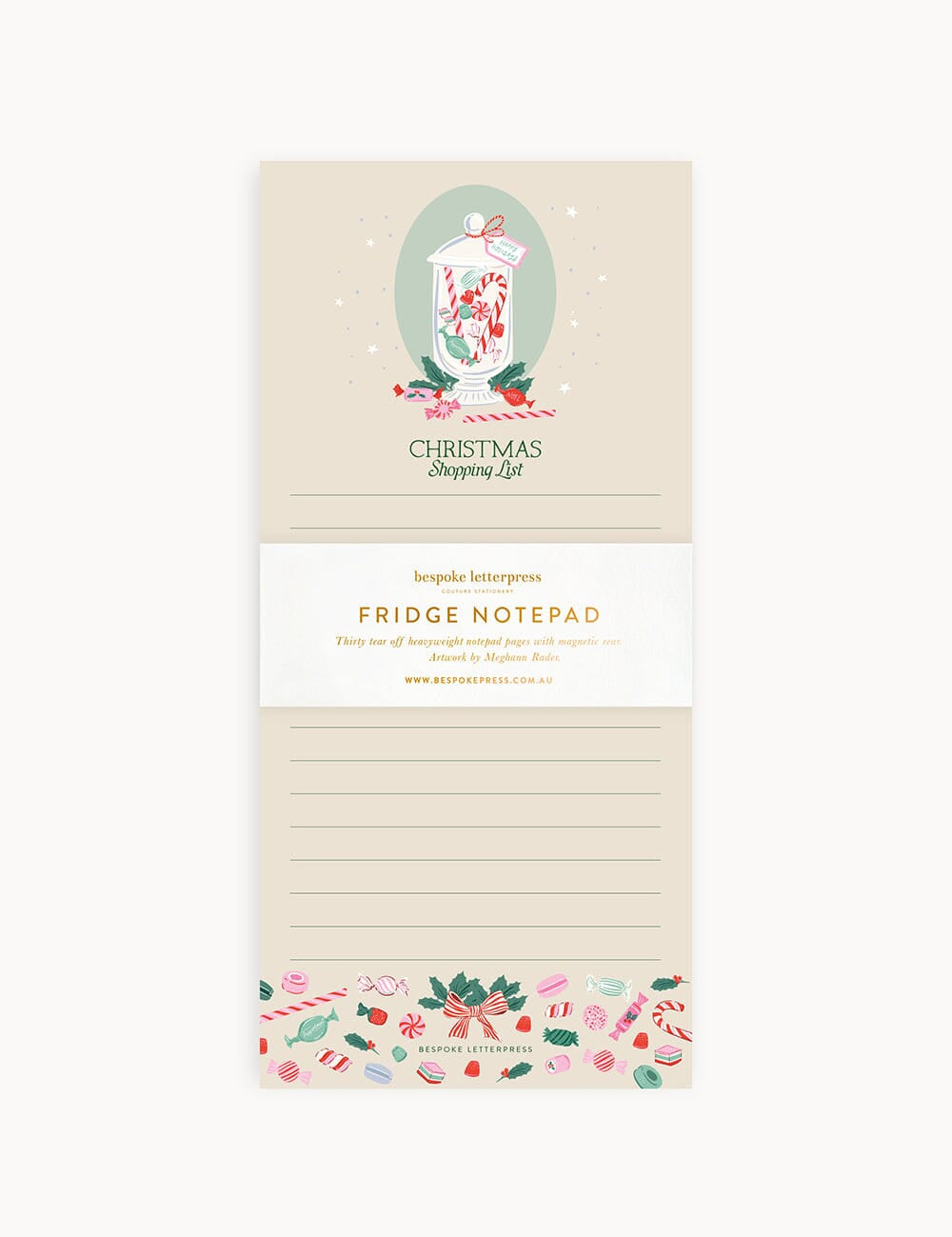 Christmas Treats Shopping List Notepad - Pure Apotheca