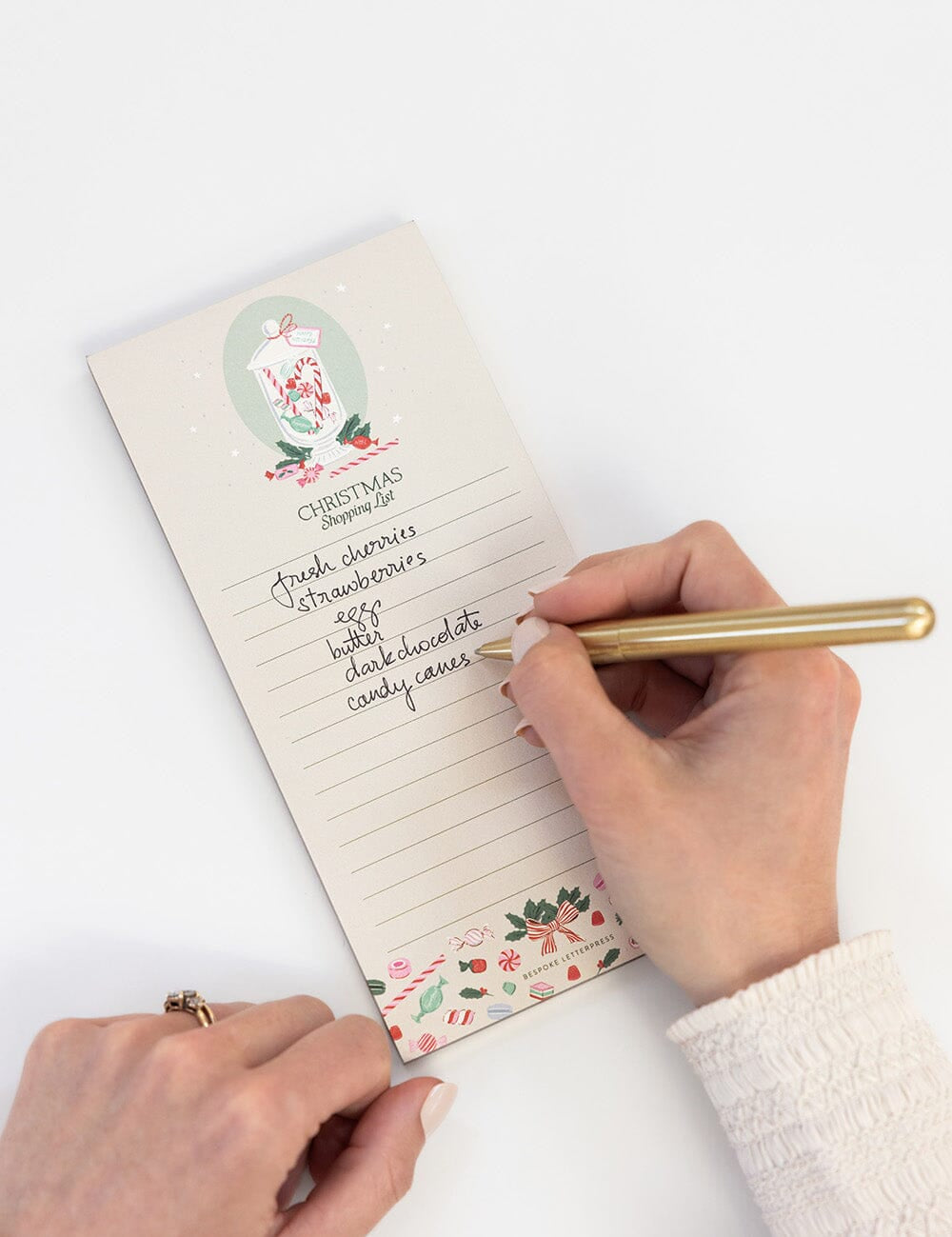 Christmas Treats Shopping List Notepad - Pure Apotheca