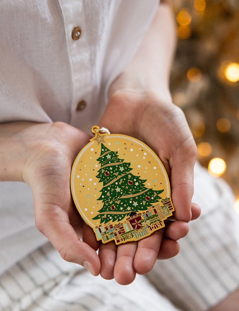 Christmas Tree Enamel Ornament - Pure Apotheca