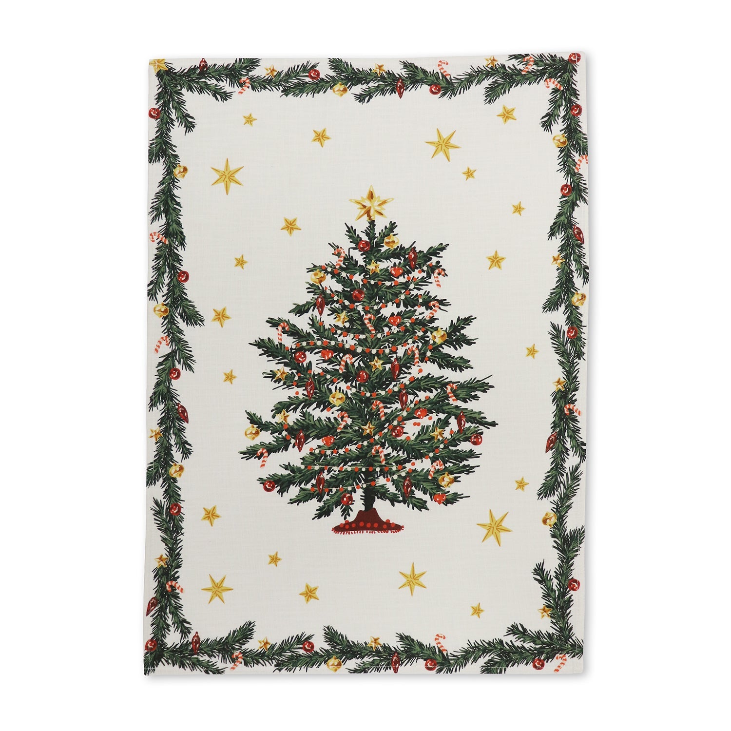 CHRISTMAS TREE SINGLE TEATOWEL 50X70CM - Pure Apotheca