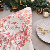 Christmas Wreath Tea Towel - Pure Apotheca