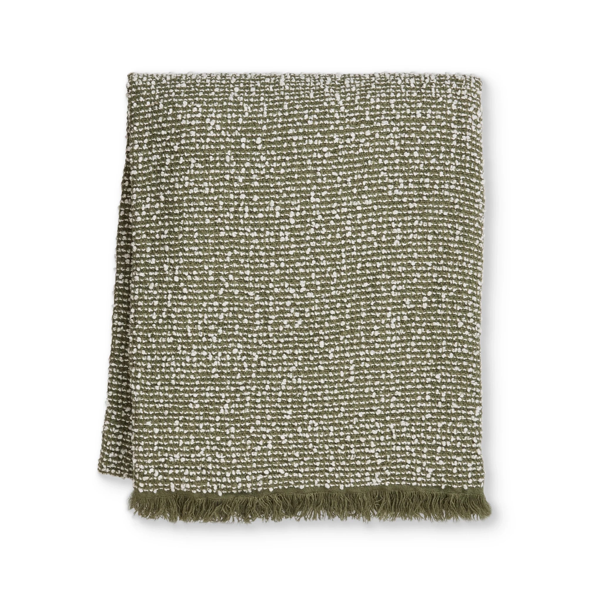 CLARA GREEN CREAM THROW 160X200CM - Pure Apotheca