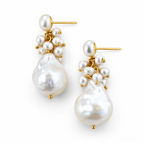 Clara Pearl Cluster Drop Earring - Pure Apotheca