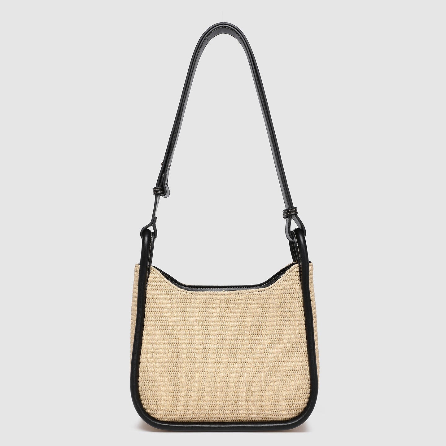 Clare Shoulder Bag Raffia Black - Pure Apotheca