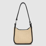 Clare Shoulder Bag Raffia Black - Pure Apotheca