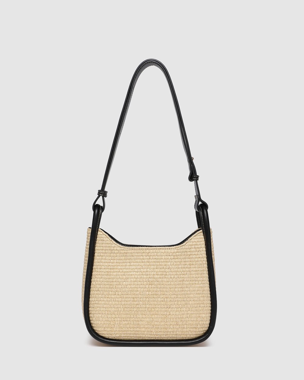 Clare Shoulder Bag Raffia Black - Pure Apotheca