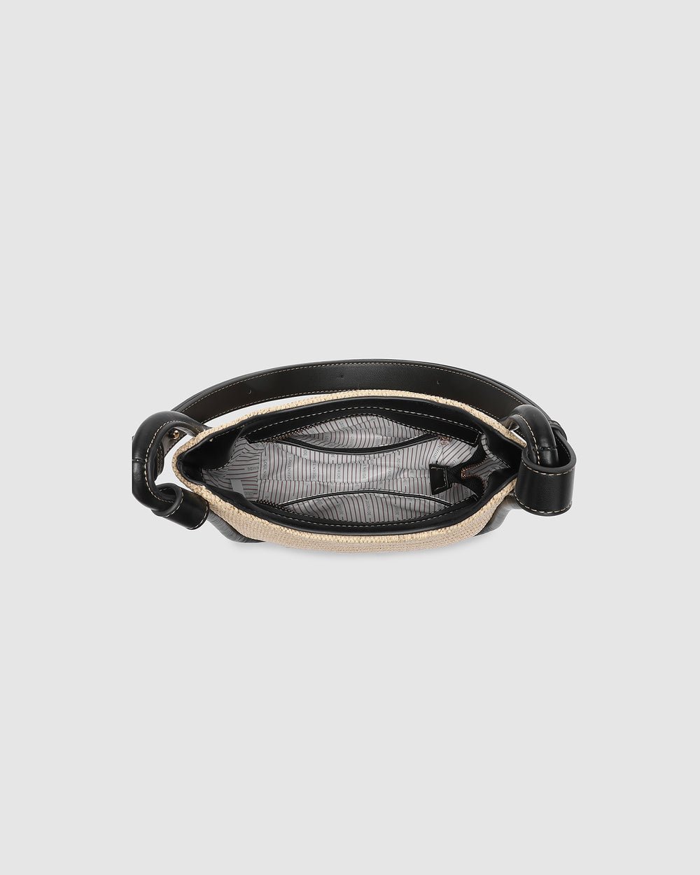 Clare Shoulder Bag Raffia Black - Pure Apotheca