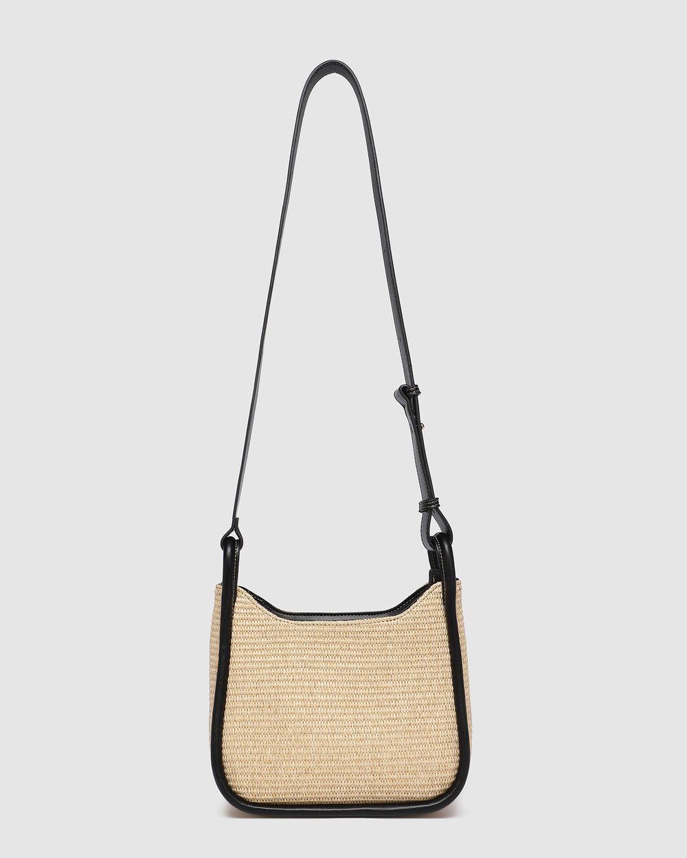 Clare Shoulder Bag Raffia Black - Pure Apotheca