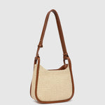 Clare Shoulder Bag Raffia Tan - Pure Apotheca