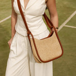 Clare Shoulder Bag Raffia Tan - Pure Apotheca