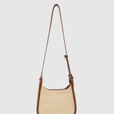 Clare Shoulder Bag Raffia Tan - Pure Apotheca