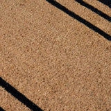 Classic Black Double Stripe Border Doormat 45x75cm - Pure Apotheca