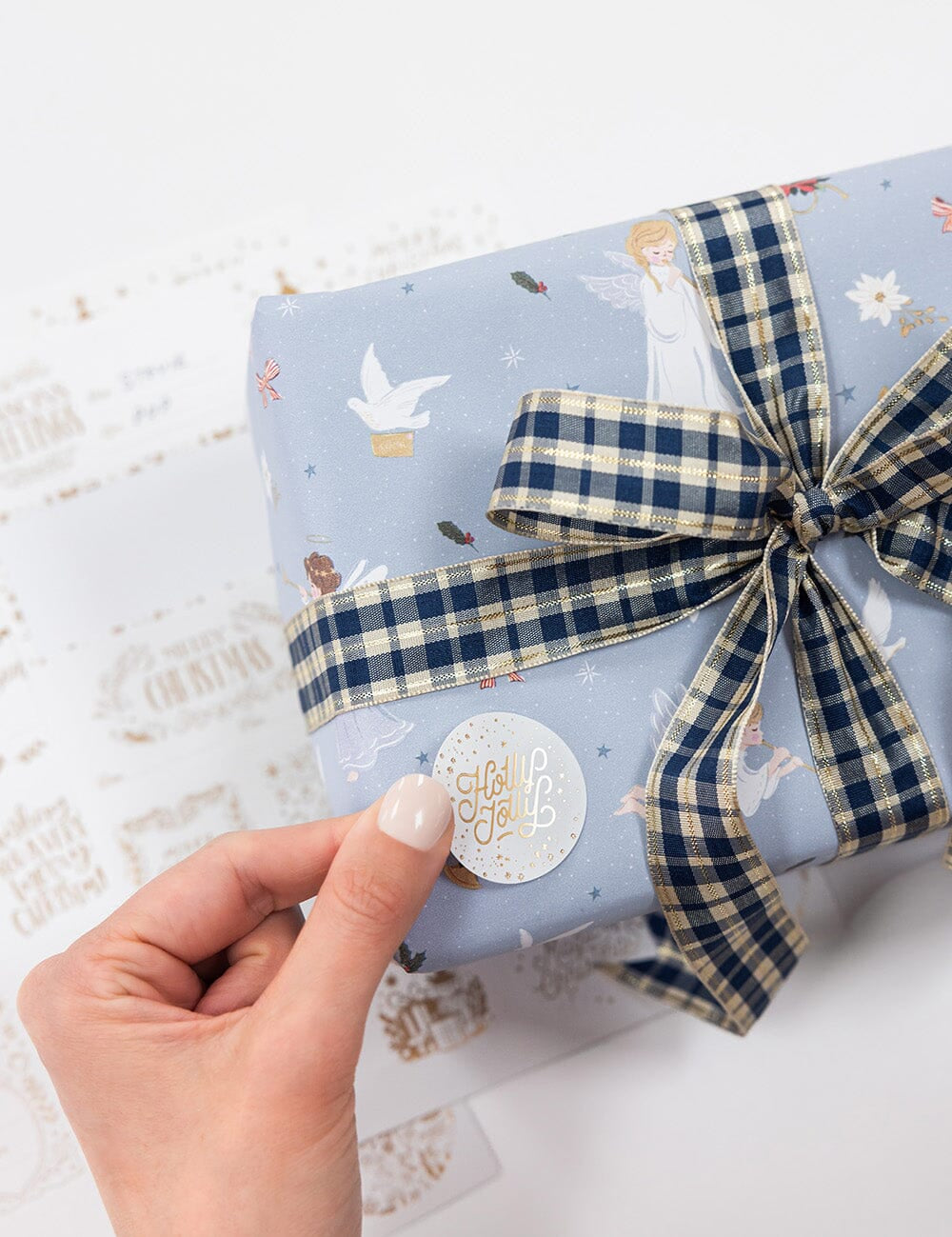 Classic Christmas Gold Foil Sticker Sheets 45pk - Pure Apotheca