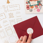 Classic Christmas Gold Foil Sticker Sheets 45pk - Pure Apotheca