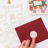 Classic Christmas Gold Foil Sticker Sheets 45pk - Pure Apotheca