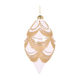 CLEAR DECO SCALLOPED DROP BAUBLE - Pure Apotheca