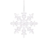 CLEAR INTRICATE SNOWFLAKE HANGING - Pure Apotheca