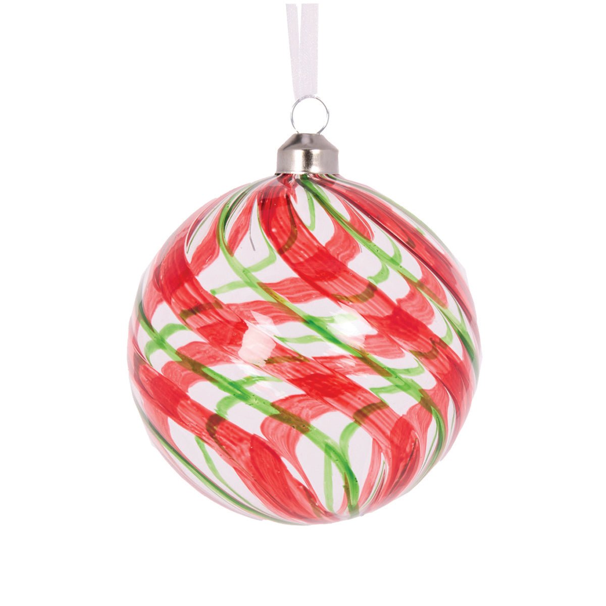 CLEAR PEPPERMINT SWIRL BAUBLE - Pure Apotheca