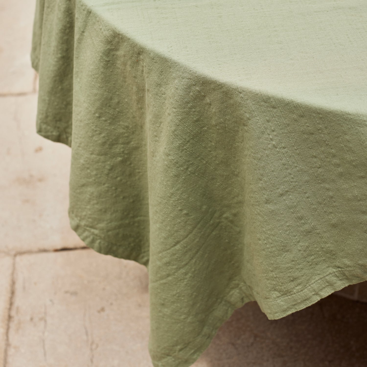 CLEO GREEN TABLECLOTH 150X230CM - Pure Apotheca