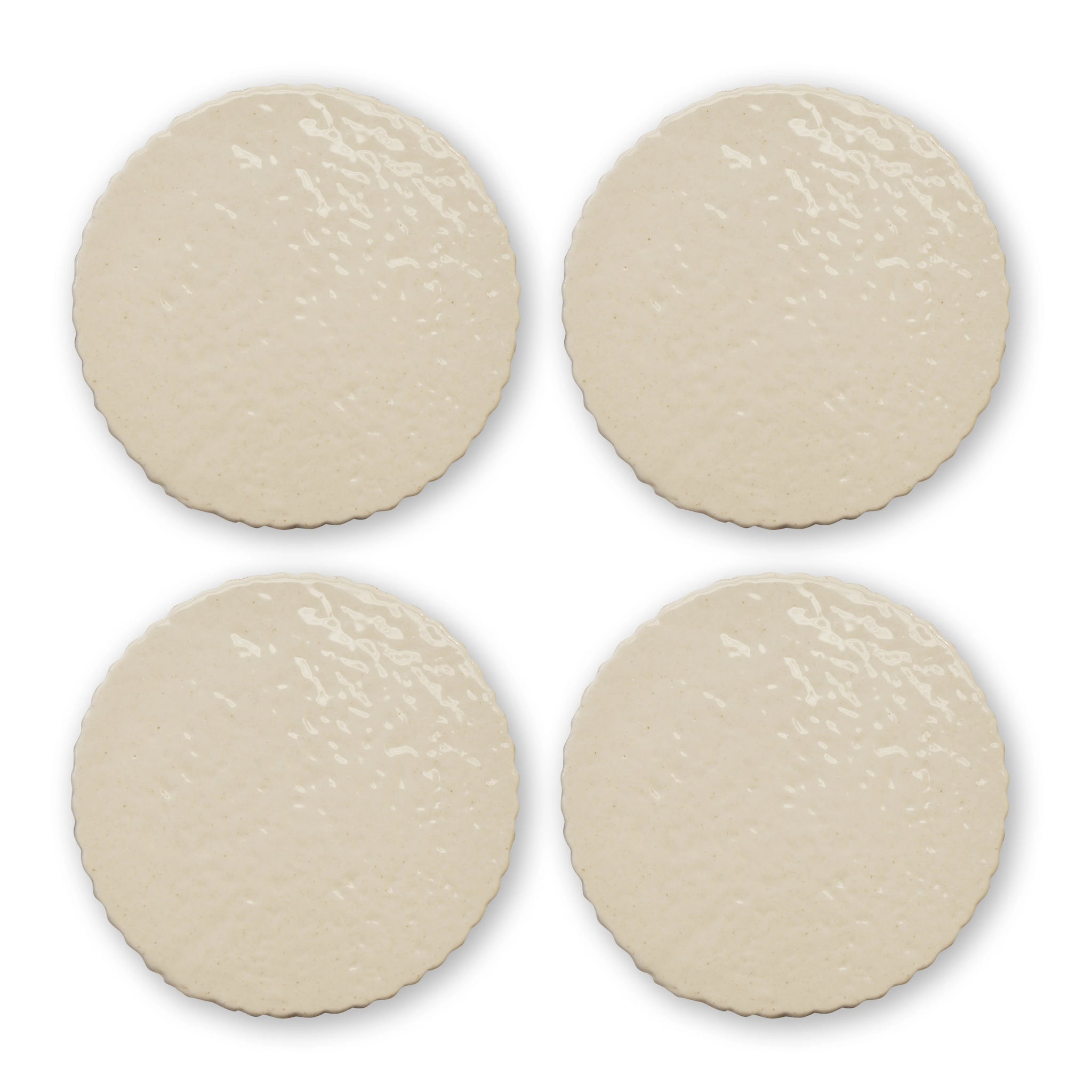 CLEO NATURAL CREAM SPECKLE CERAMIC COASTERS SET/4 - Pure Apotheca