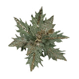 CLIP ON POINSETTIA SAGE GOLD SEQUINS - Pure Apotheca