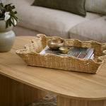 CLOVELLY RATTAN WAVY TRAY SET/2 - Pure Apotheca