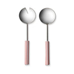 CLYDE STRIPE RUST SALAD SERVER SET - Pure Apotheca