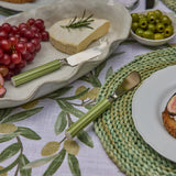 CLYDE STRIPE TWO TONE GREEN CHEESE KNIFE SET - Pure Apotheca