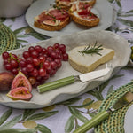 CLYDE STRIPE TWO TONE GREEN CHEESE KNIFE SET - Pure Apotheca