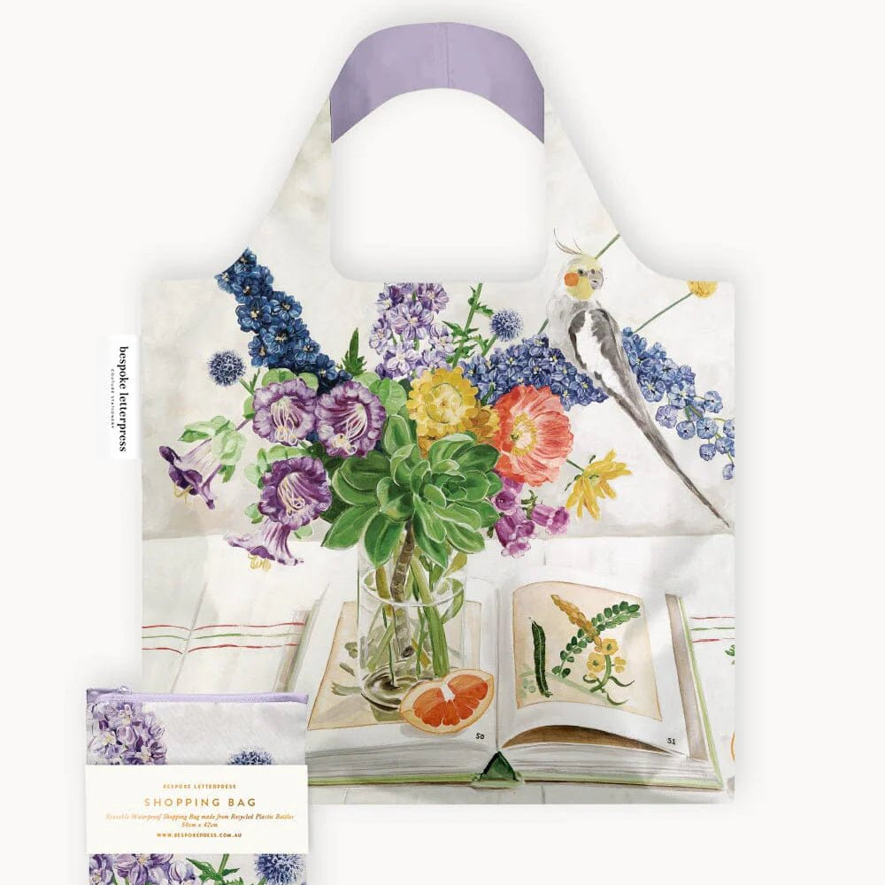 Cockatiel Reusable Large Shopping Bag - Pure Apotheca